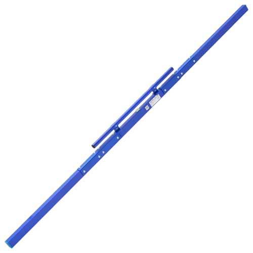 VEVOR Concrete Screed 96 in Length Manual Screed Board Aluminum Alloy Blue Built-in Bubble Level Powder-coated Finish Lightweight Paver Leveling Tool for Patio Sidewalk Garage Floor Finishing