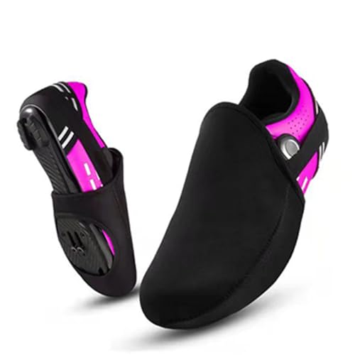 Cubiertas para la punta del calzado de ciclismo, impermeables al viento, abrigadas, con cinta elástica, 1 par miniatura 4