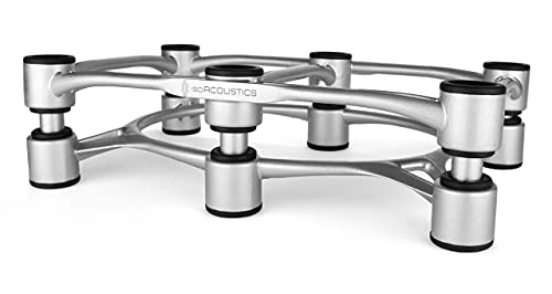 IsoAcoustics Aperta 300 support isolation enceinte argent 30x20 - 2
