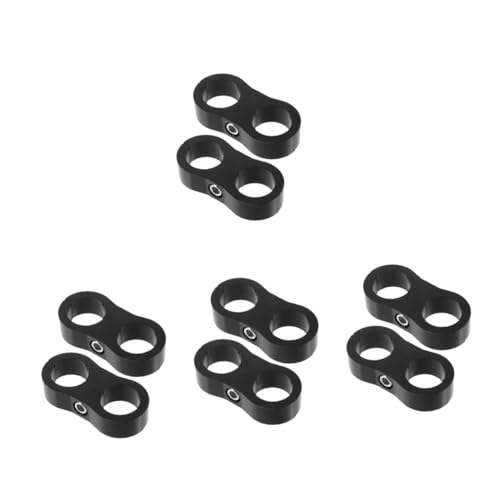 Abrazaderas de manguera y clips de soporte Gatuida de 8 piezas para tuberías del motor 1
