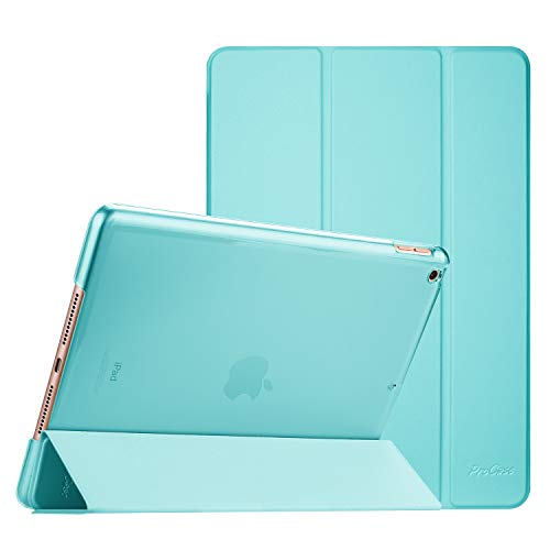 Procase iPad 10.2 Case 2019 iPad 7th Generation Case, Slim Stand Hard Back Shell Protective Smart Cover Case for iPad 7th Gen 10.2 Inch 2019 (A2197 A2198 A2200) â€“Aqua
