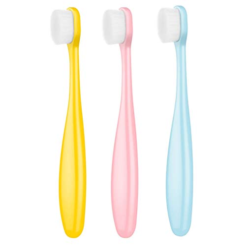 ARTIBETTER 3 Pcs BebÃª Escova de Dentes Macia Escova de Dentes de Silicone para BebÃªs Profundamente
