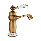 messing badewanne freistehend ✅【Warmes und kaltes Wasser】Der Wasserhahn ist sehr empfindlich. Sie können die Richtung des Griffs nach Bedarf verschieben und heißes und kaltes Wasser verwenden.