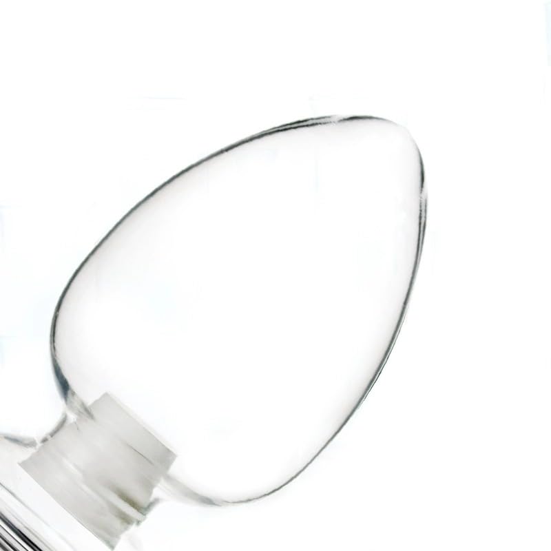 Flacon conique en verre de 125/250/500 ml - Présentoir d'échantillons de graines en forme de cœur avec bouchon en caoutchouc for utilisation en laboratoire(Round headed 125ml)