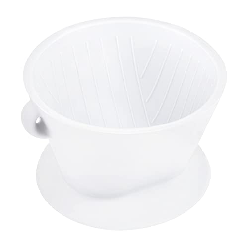 Image of Segarty Camping Pour Over Coffee Maker, White Collapsible Silicone Coffee Dripper Single Cup with Storage Bag, Cone Filter Drip Holder, Slow Brewer for Travel, Backpacking
