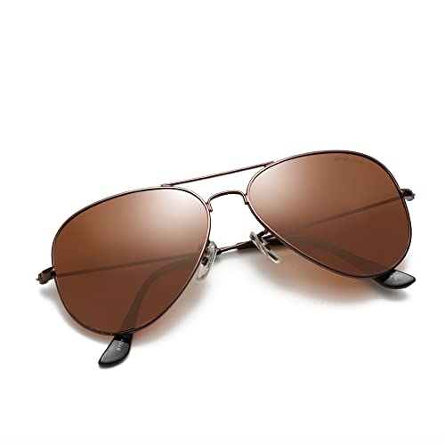 Image of grey jack Polarized Aviator Sunglasses lightweight Stylish Glasses for Men Women UV Protection S110102