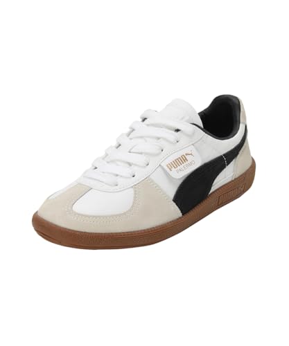 Image of Puma Unisex-Adult, Palermo LTH, White-Vapor Gray-Gum, Sneaker, 13UK, (39646401)
