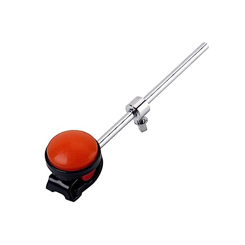 2 pcs baquetas de batería con cabezal de silicona rojo miniatura 5