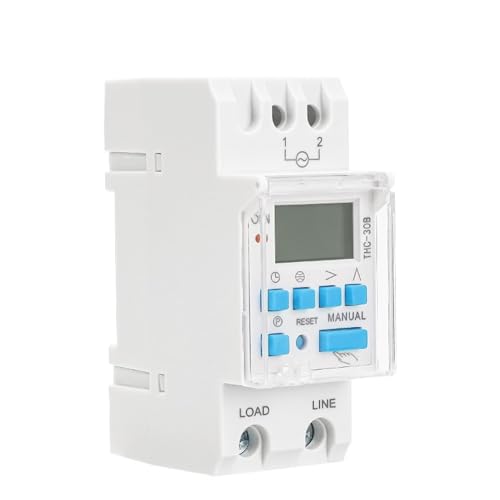 Image of Din Rail Astronomical Timer Switch Display 16A 20A 30A Control Latitude Switch 110V 220V(THC-15B-AC220V)