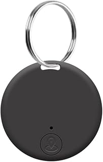 YOMAKAVI Mini GPS Tracker Wireless Bluetooth 5.0 Anti-Lost Device Smart Locator Pet Key Wallet Tracker with Key Ring Black