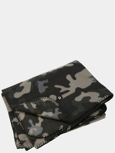 Brandit FLEECEDECKE BW Army Outdoor Winter Decke Fleece Bundeswehr CAMPINGDECKE, Farbe:Darkcamo