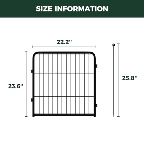 Image of FXW Rollick Unleashed Dog Playpen for Indoor, Yard, RV Camping, 24 inch 2 Panels for Small and Puppy Dogs, Black│Patented