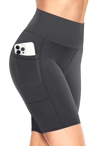 TNNZEET Biker Shorts Women - 8"/5"/3" High Waisted Tummy Control Workout Gym Spandex Booty Yoga Volleyball Shorts