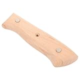 Zerodeko Mango de Madera para Cutter de Cocina Ergonómico Resistente Reemplazo Compacto para Cuchillo con Agarre Antideslizante para Uso Doméstico y Profesional