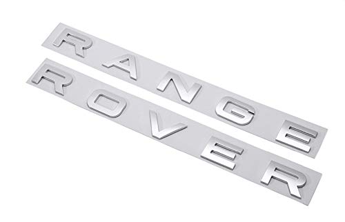 ABS Emblem Car Styling Hood Trunk Letters Logo Badge Sticker For RANGE ROVER(Matte Silver)