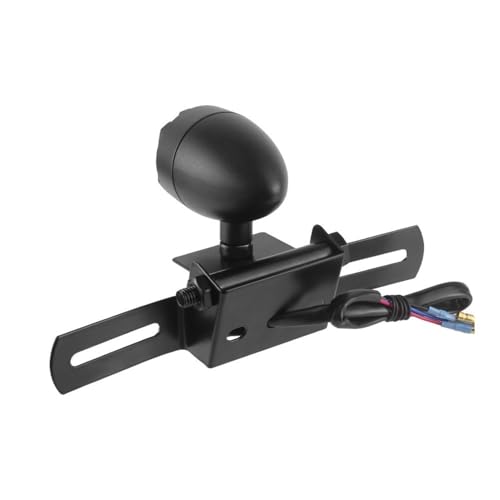 Feu arrière de plaque d'immatriculation moto noir lampe pour Bobber
