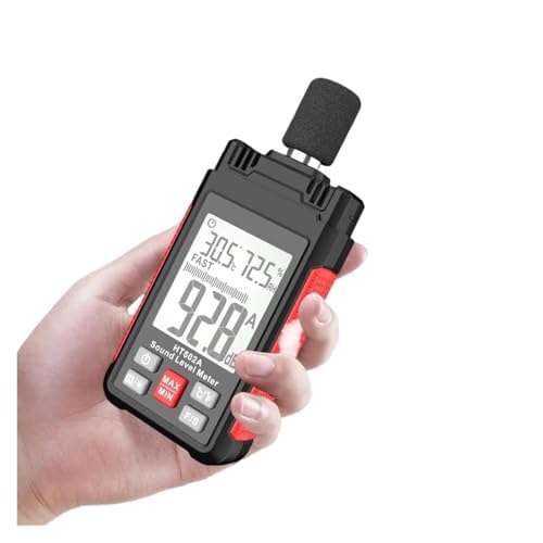 YVAAASIYC Medidor de Nivel de Sonido Digital Sonometro medidor de Sonido Decibelimetro 30-130dB medidor de decibelios medidor de Ruido portátil(HT602B)