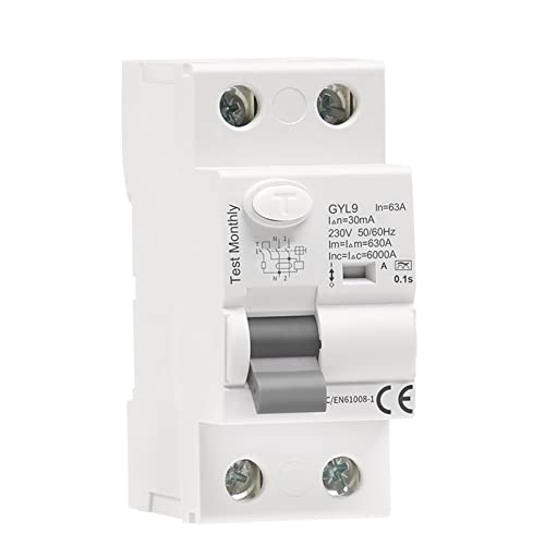Interruptor diferencial RCCB tipo AC con protección térmica de 2 polos y 40A 2