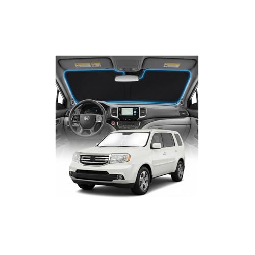 for Honda Pilot Sun Shade Windshield Cover - Custom Fit Pilot Accessories 2016-2025 2026 Sunshade Foldable UV Protection & Heat Shield Sun Visor Accessories