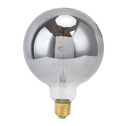 Bombilla De Luz De Medio Cromo, Bombilla De Luz LED Vintage Edison, Bombillas De Luz De Medio Cromo Antiguas Regulables, Para Comedor, Sala De Estar, Dormitorio, Baño