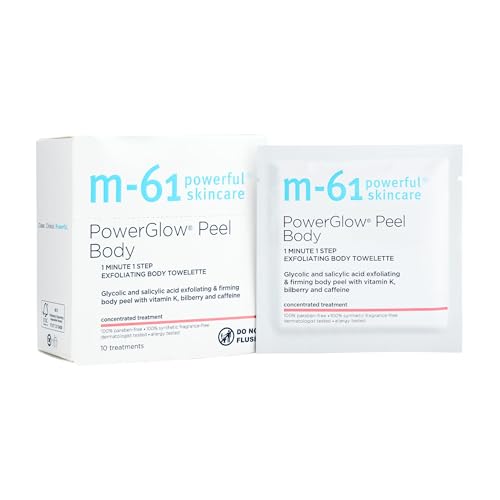 M-61 PowerGlow Peel Body – Glycolic and salicylic acid exfoliating and firming body peel with vitamin K, bilberry and caffeine