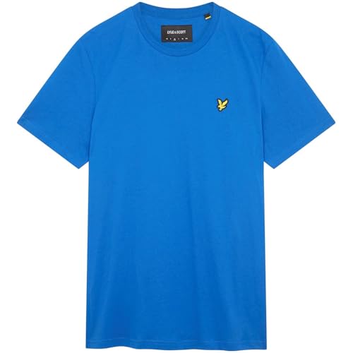 Lyle & Scott Uomo T-Shirt Tinta Unita Blu Acceso XXL