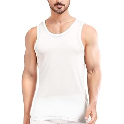 Mens Silk Tank Tops Sleeveless Pure Silk Undershirt Super Absorbent and Breathable