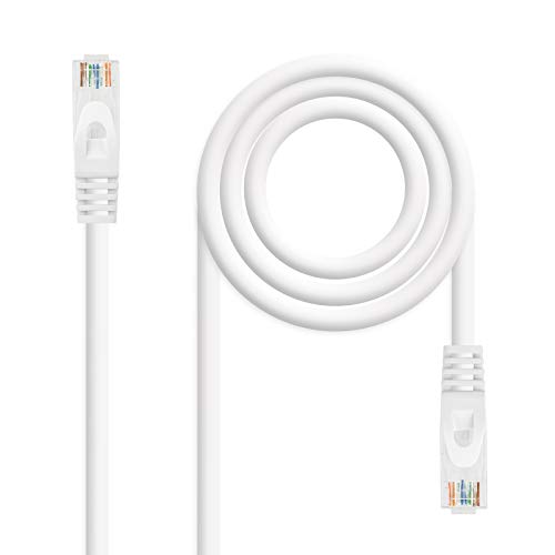 Cable de red RJ45 LSZH CAT.6A UTP AWG24 25 cm blanco miniatura 1
