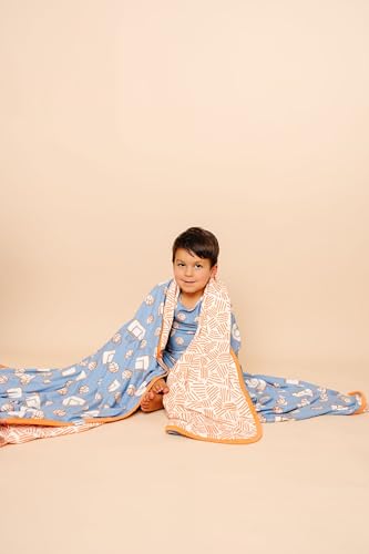 Image of Copper Pearl Jumbo 3-Layer Baby Blanket: Soft Baby Quilts for Boys and Girls | Breathable, Cozy, Toddler Blanket | Baby Quilt for Newborns | 60x72 Premium Material | Dunk