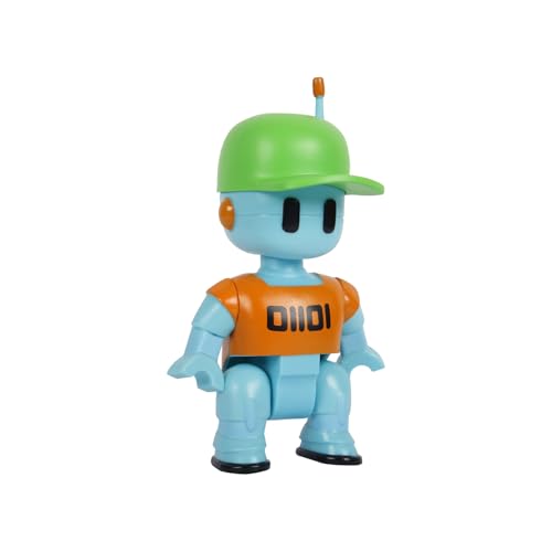 BANDAI - Stumble Guys - Robot Guy - Figurine 11 cm avec Stickers - Personnage articulé - Figurine Jeu vidéo Stumble Guys Robot Guy - Jouet Enfant Ado 8 Ans et + - PMS6210D