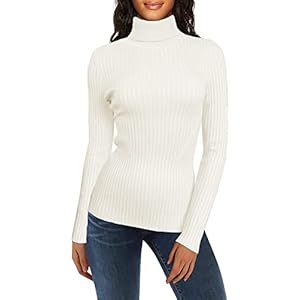v28 Turtleneck Ribbed Sweaters for Women Cute Sexy Knitted Warm Fitted Sweater