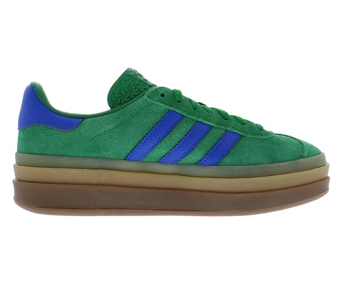 Image of adidas Gazelle Bold Womens Shoes Size 7.5, Color: Green /Blue-Green
