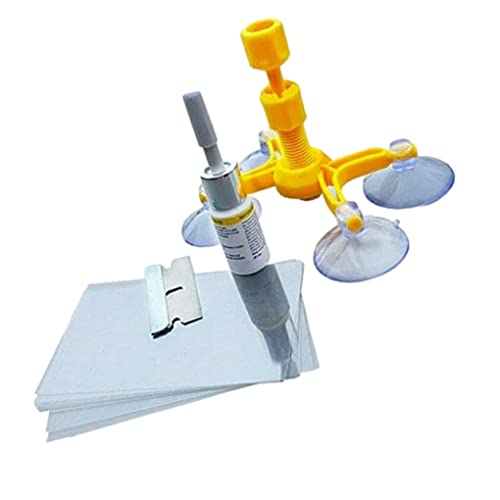 IKEEYUIS Kit de reparo de para-brisa para reparo de arranhões, tela de polimento de rachaduras de ja