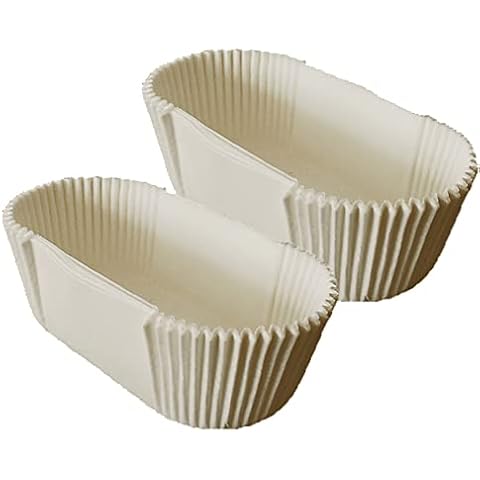 NOPEILVI Cake Tin Paper Liners Loaf Tin Baking Parchment Paper Liners Disposable Oval Eclair Liners Loaf Liners Bread Cupcake Liners Oilproof Paper For Muffins Cupcakes Mini Snacks 40PCS Disposable Cover