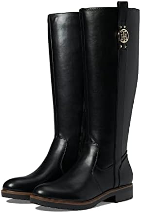Tommy Hilfiger Women's FEBES Knee High Boot, Black, 7.5 | Image 3