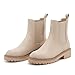 vodvob Women's Chelsea Boots Fashion Slip On Ankle Booties Casual Elastic Chunky Block Booties