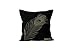 Soleil d'ocre Paon Housse, Coussin, Coton, Noir, 40 x 40 cm