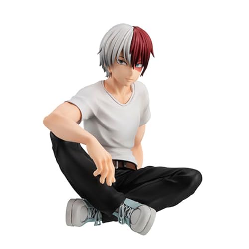 Zhongkaihua MHA Todoroki Shouto - Figura de acción Todoroki Shouto de anime sentado, modelo de PVC de 7,5 cm, decoración de escritorio para el hogar, regalo de cumpleaños para fanáticos