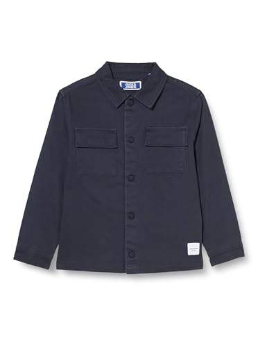 Chemise JJEON JACK & JONES pour garçon, surchemise manches longues marine