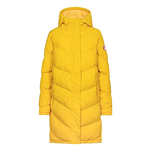 derbe Damen Winter Steppmantel IPSHOLM Logo am Arm gelb 040 42