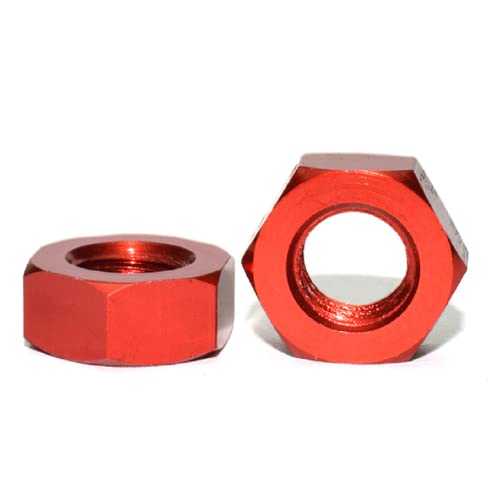 Alextend M6HEXNUT 50Pcs M6 Hex Nuts Aluminum Alloy 6061 Lock Nuts Din934 cover