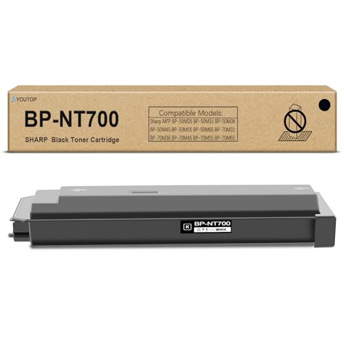 Cartouche de toner noire BP-NT700 pour imprimantes Sharp BP-50M26 et BP-70M31