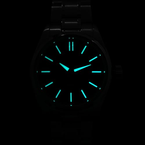 Image of watchdives WD0003C Elementum Original Design Men Watch VH31 Sweep Second Quartz Watch 36mm Sapphire Crystal Luxury Wristwatch 100m Waterproof Stainless Steel