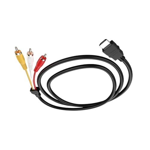 Câble HDMI vers RCA 1080p de 1,5m pour connecter une TV haute définition à un écran de salon