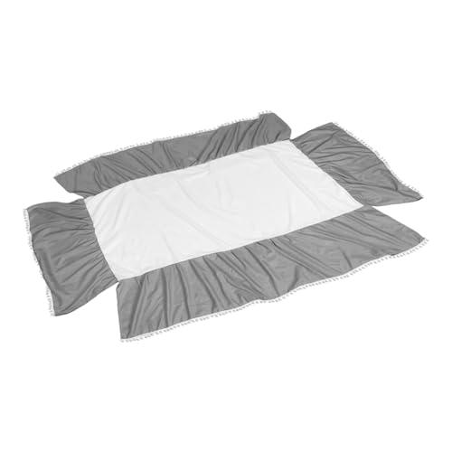 SWOOMEY Falda de de Cama de Polvo de de Mini Paleta Mini Valla Falda para Falda Cubre Faldas de algodón Light Grey