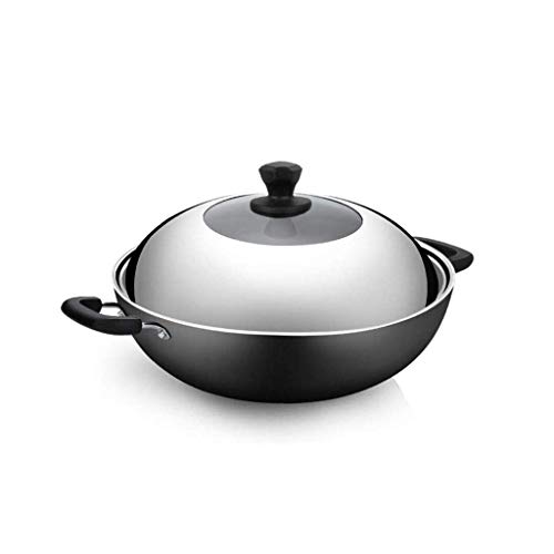 Wok de aluminio forjado con revestimiento antiadherente miniatura 1