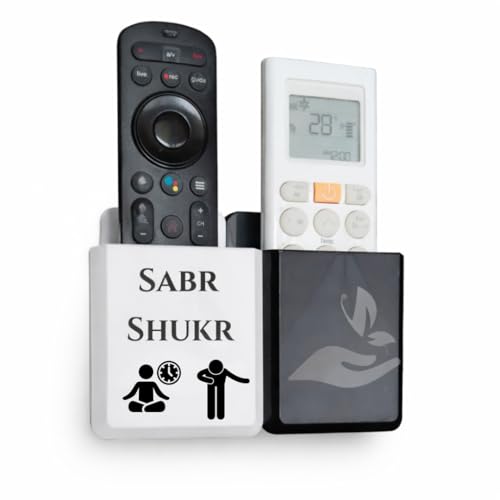 Image of Rainbow Dots Dual Color Remote Holder for Wall - | Universal AC, TV, DTH,Fire TV Stick Remote Organizer | No Drill 3M Mount | ABS Plastic | Made in India (Sabar Sukar)