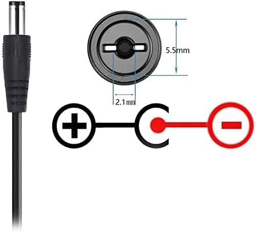 HCJYC USB 5V to DC 9 V Guitar Pedal USB Power Cable, Tip Negative(-) design, Max current 800mAh, Compatible for Most 9V Guitar Effects Pedals (Center Negative)