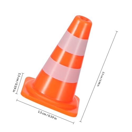 Mini cône signalisation enfant plot plastique orange pour sport - 2