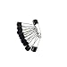 ccHuDE 100 Pcs 5.5cm Small Diaper Pins Plastic Safety Pins Baby Clothes Pins Black Craft Safety Pins Nappy Baby Pins with Locking Closures